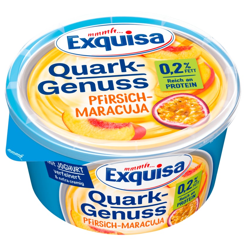 Exquisa QuarkGenuss Pfirsich & Maracuja 0,2% 500g